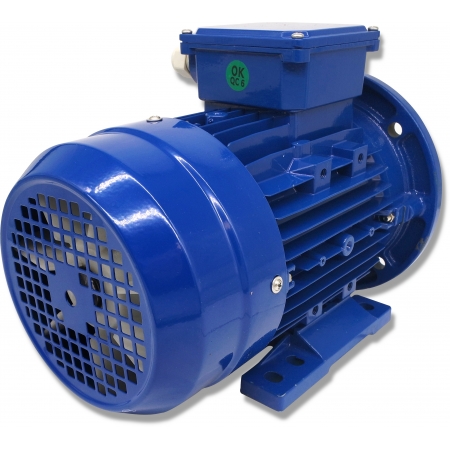 SILNIK ELEKTRYCZNY Z KOŁNIERZEM 1,5kW 400V 1410obr WAŁEK 24mm 3-FAZOWY